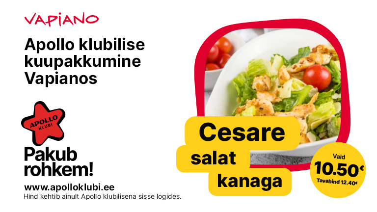 Apollo Klubilise pakkumine juunis