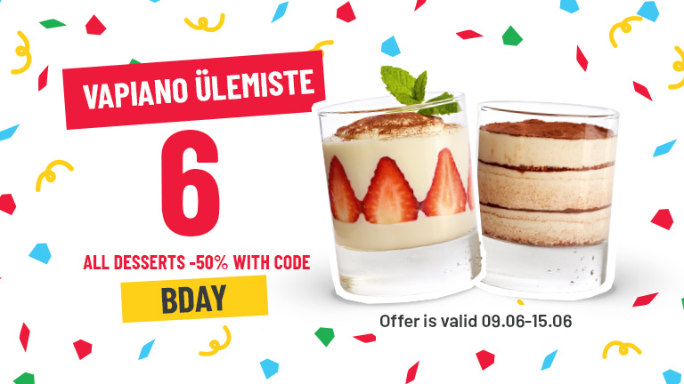 Vapiano Ülemiste birthday