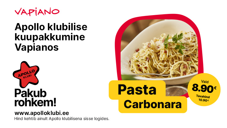 Apollo Klubi pakkumine septembris