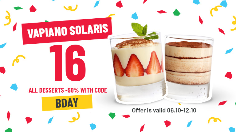Solaris Vapiano turns 16!