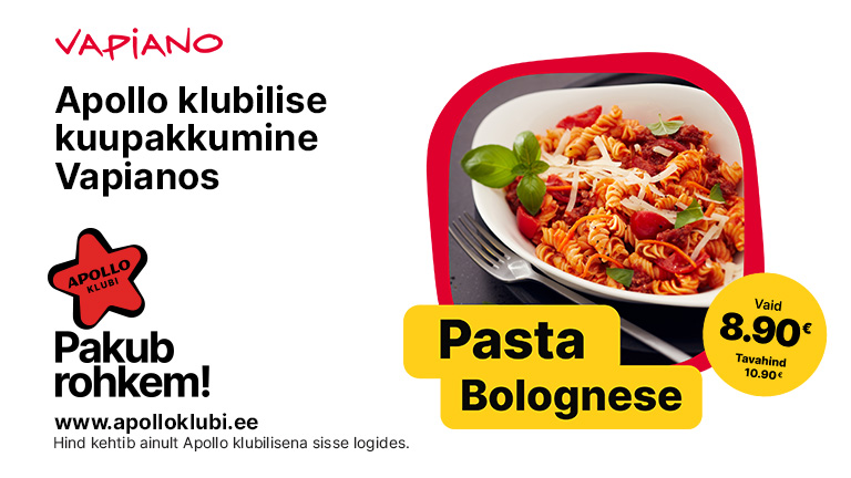 Apollo Klubi pakkumine novembris