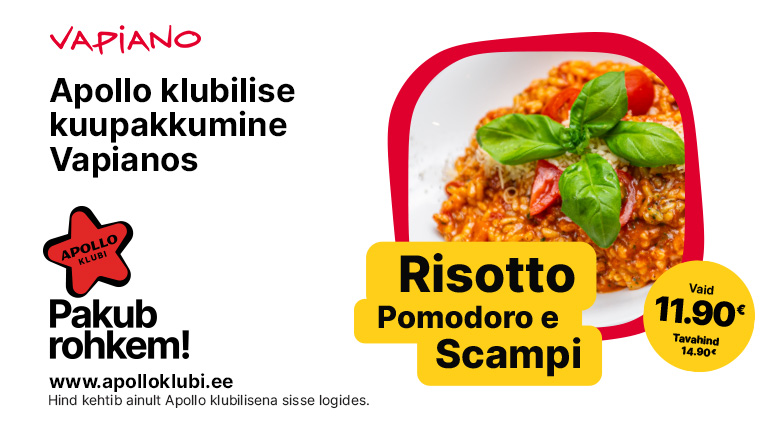 Apollo Klubi pakkumine veebruaris
