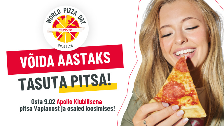 Võida aastaks tasuta pitsa!