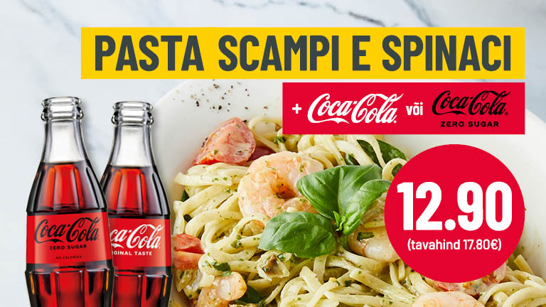 Pasta + Coca-Cola pakkumine Vapianos