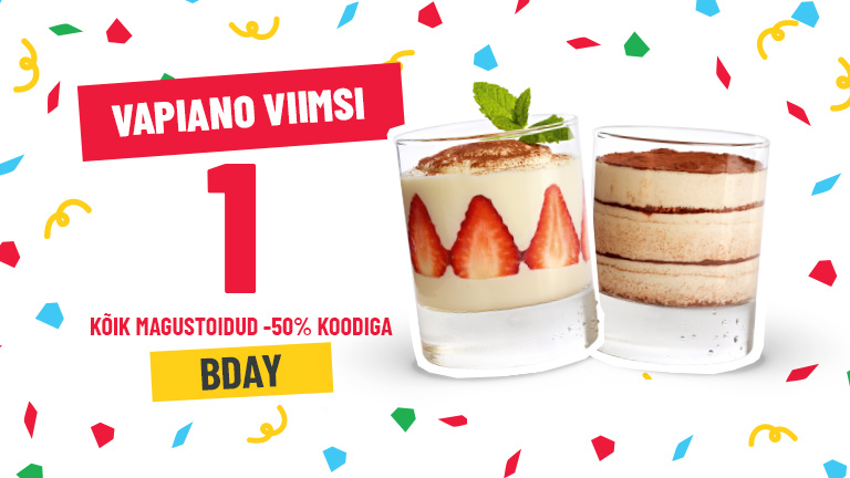 Vapiano Viimsi sünnipäeva pakkumine